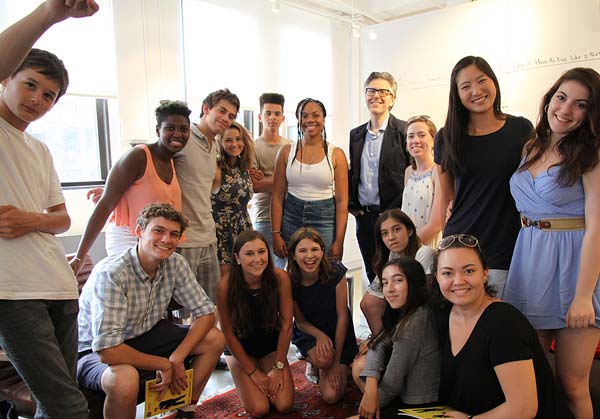 image of the FastForward reporters group with Ira Glass