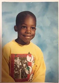 Image of Jason Reynolds as a child